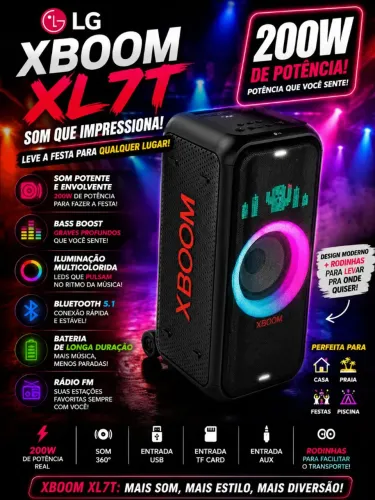 Caixa partybox LG XL7