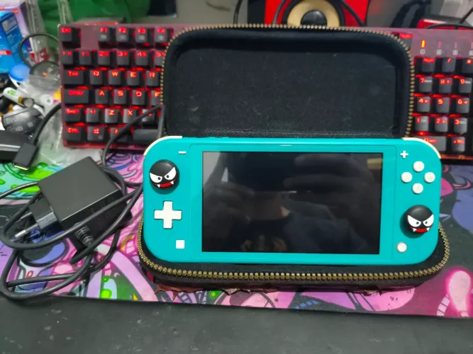 Switch lite azul desbloqueado 128gb