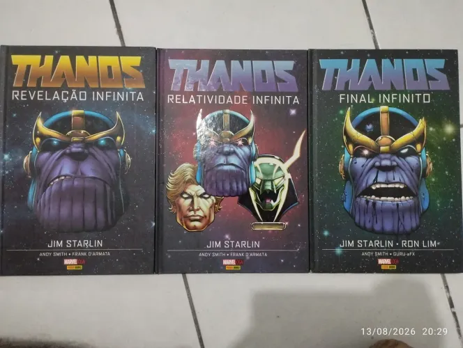 HQ quadrinhos Marvel THANOS Revelação, Relatividade e Final Infinito de Jim Starlin
