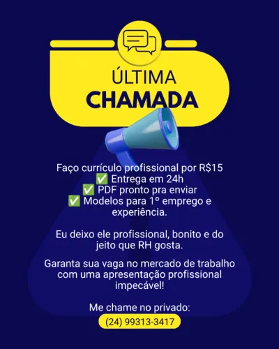 Confecção de curriculos