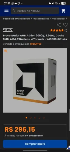 Athlon 3000g Novo na caixa