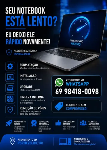 FORMATAÇÃO DE NOTEBOOK E COMPUTADOR A PARTIR DE R$ 50