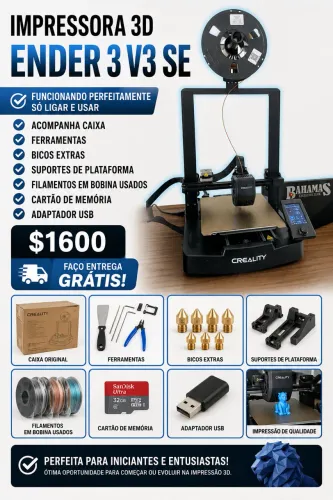 Impressora 3D Ender 3 V3 SE