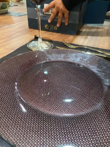 Sousplat em cristal , 150 cada prato