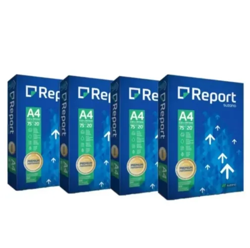 04 Pacotes Papel A4 Report c/ 500 folhas cada