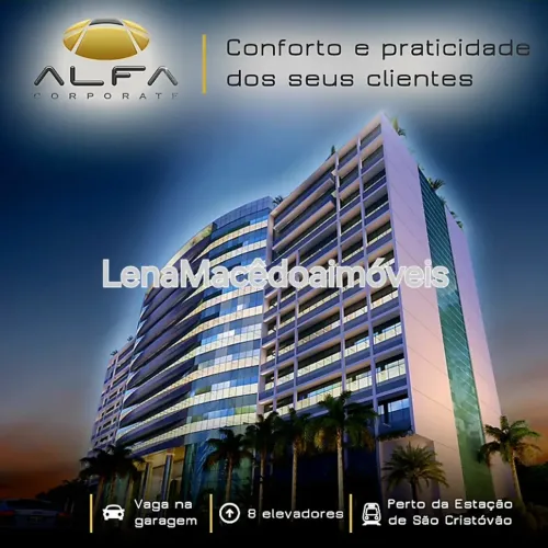 Conjunto de 02 salas(gêmeas) no Alfa Corporate em São Cristóvão -