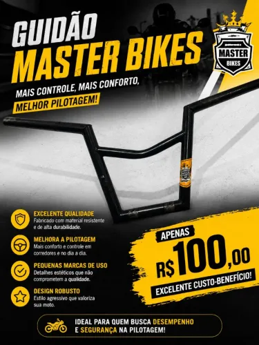Guidão de moto Master Bikes Usado