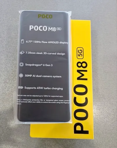 XIAOMI POCO M8 5G 512gb 12RAM NOVO LACRADO COM GARANTIA