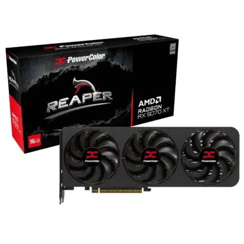 Placa de Vídeo PowerColor AMD Radeon RX 9070 XT Reaper, 16GB, GDDR6