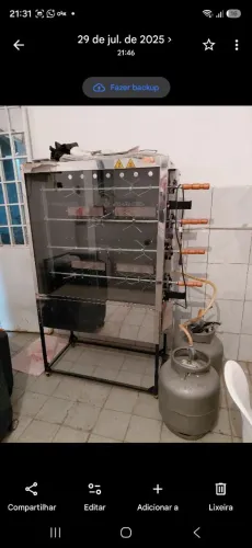 Maquina de assar frango
