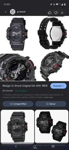 Promoção relógio Casio g-shock por 750 R$