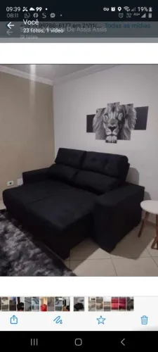 Sofá retratil reclinavel