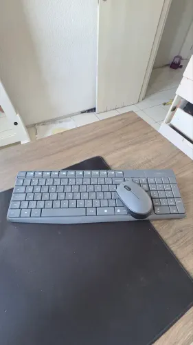 Teclado logitech + mouse completo sem fio