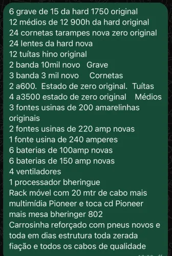 Vendo paredão de som aceito moto e carro na troca