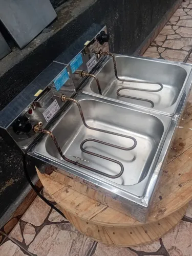 Fritadeira Elétrica Industrial Dupla Leonox 110 V