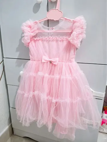 Vestido infantil Petit Cherie + Sapatinho Pampili. Usado apenas 1 vez.