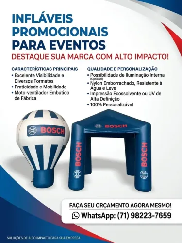 Infláveis promocionais para eventos