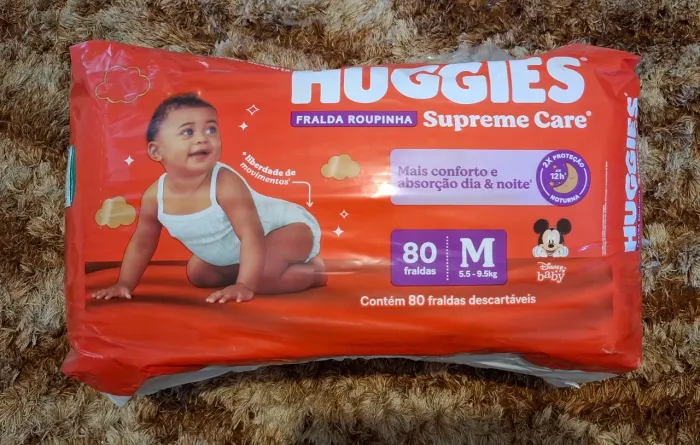 Fralda Calça Huggies M supreme care