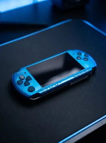 Console Sony PSP-3000 Vibrant Blue (Azul) Completo na Caixa + 32GB Lotado de Jogos!