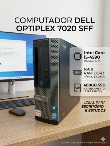 Computador Dell OptiPlex 7020 SFF | Intel Core i5 | 16GB RAM | SSD 480GB