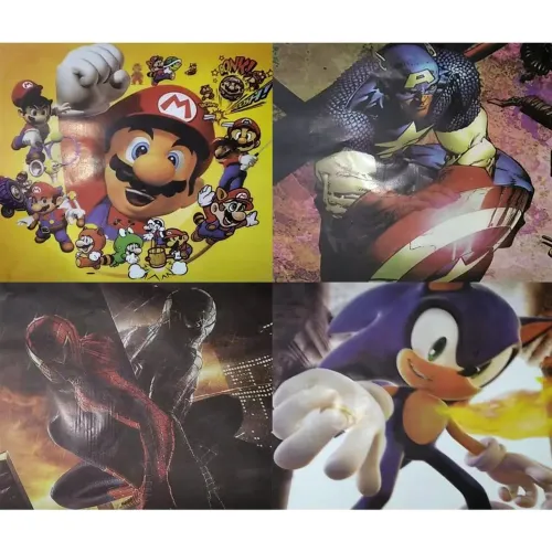 Papel seda pipa 50x50 personagens