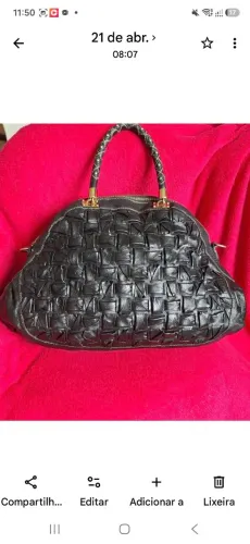 Bolsa de couro legítimo ferni label