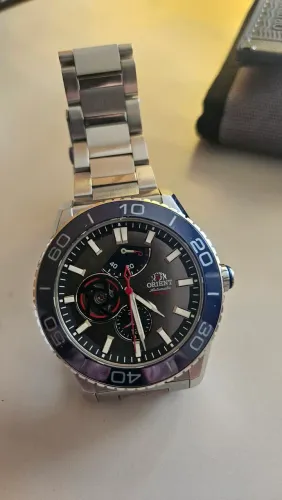 Orient Superior Automático, cristal safira, indicador reserva de marcha, completo 