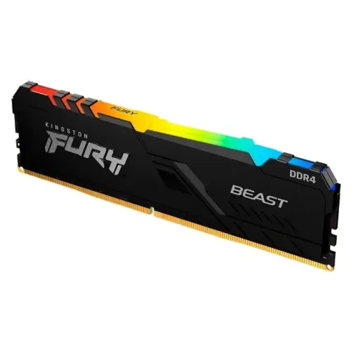 Kingston Memória Desktop 16gb Ddr4 3200mhz Kingston Fury Beast Kf432c16bb12a/16 RGB