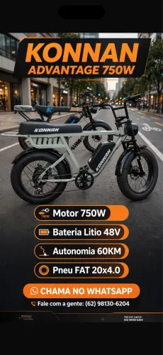Bike elétrica - Konnan Advantage 750w 