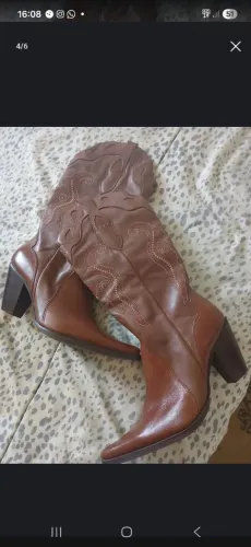 Bota texana acompanha cinto couro legítimo 