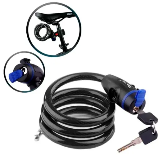Corrente Cadeado Com Suporte Para Bicicleta Moto