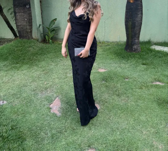 Vestido preto madrinha, formanda, casamento
