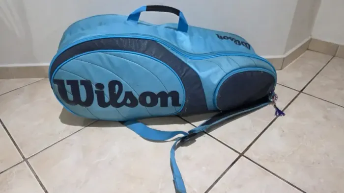 Raqueteira Wilson Team Azul Pequena