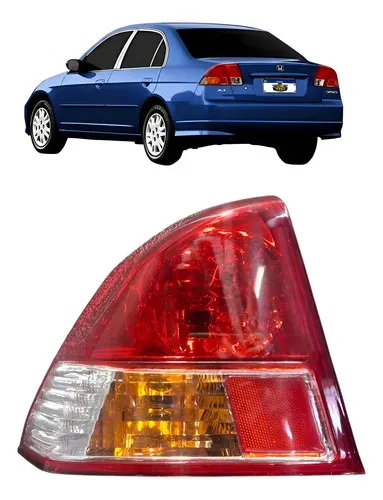 Lanterna Traseira Esquerdo Honda Civic 2004 A 2006 Cromado Esquerdo/motorista