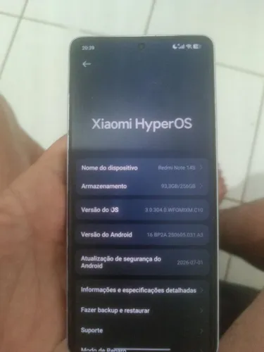 XIAOMI Redmi NOTE 14 S - ROXO - 8GB+4GB de RAM - 256GB MEMÓRIA - 2026