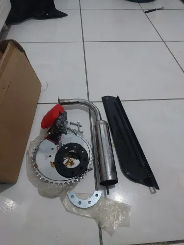 Coroa caburador escapamento proteção de corrente motorizada carburador novo