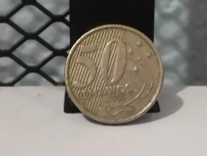 Moeda de 0,50 centavos anos 2000