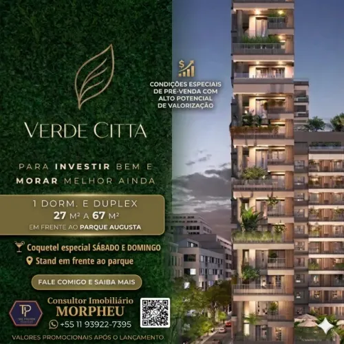  Verde Città | Em frente ao Parque Augusta.