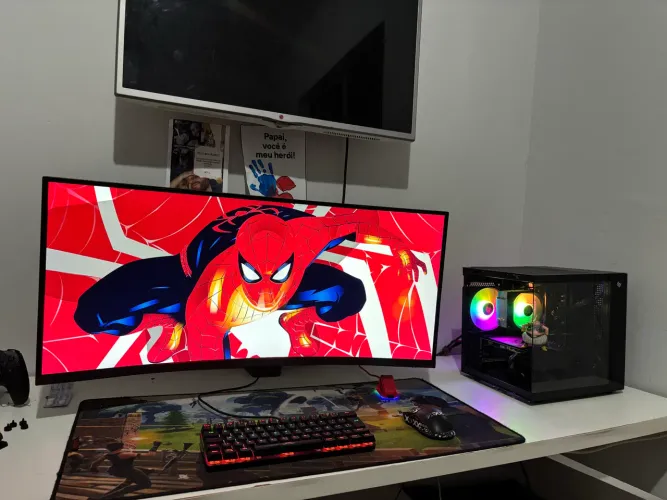 Vendo ou troco - pc gamer completo novo e garantia - r5 5500 + rx 5500 8gb + monitor 22 +