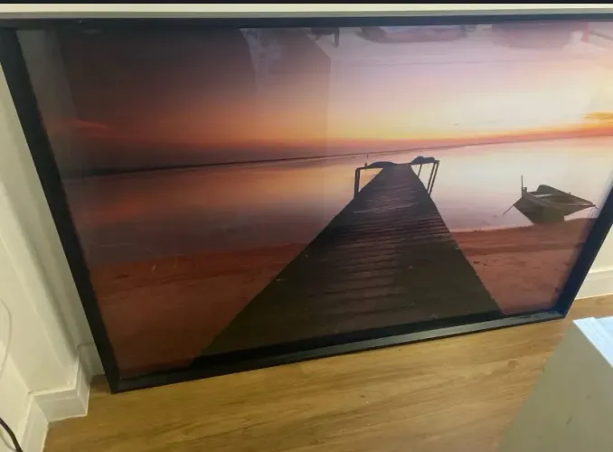Quadro grande com vidro 