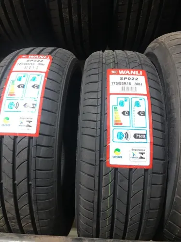 Pneu 175/55/16 Wanli para BYD Mini Dolphin