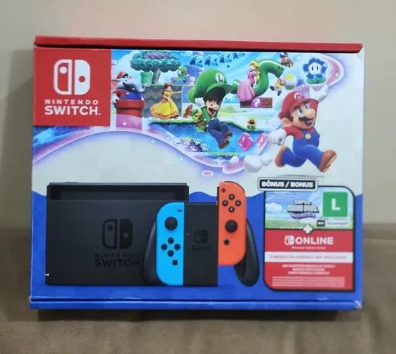Nintendo Switch edição Mario Wonder Novo Lacrado