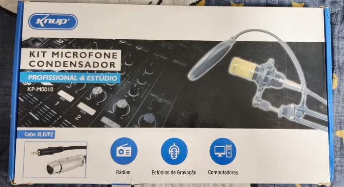 Microfone Condensador Knup KP-M0010