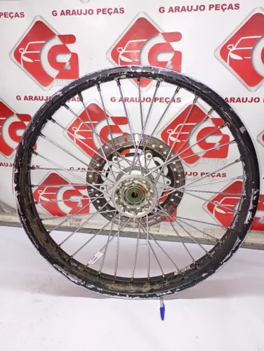 Roda raiada dianteira completa honda nx4 falcon 2000 á 2015