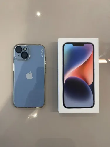 Iphone 14 - Azul - 128gb - Excelente estado - Capa, Pelicula, Caixa (85% bateria) 