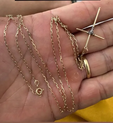 Cordão ouro 750 , peso 5,5g tamanho 60cm