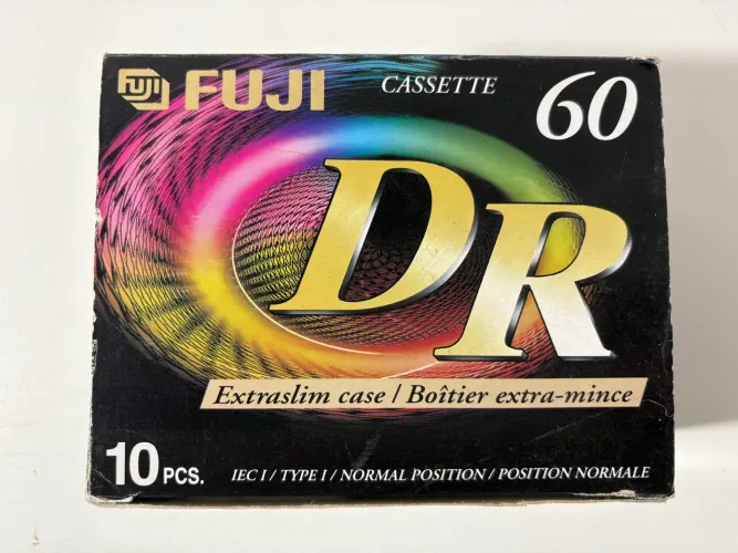 Fita cassete Fuji DR I 60 (caixa 10un)