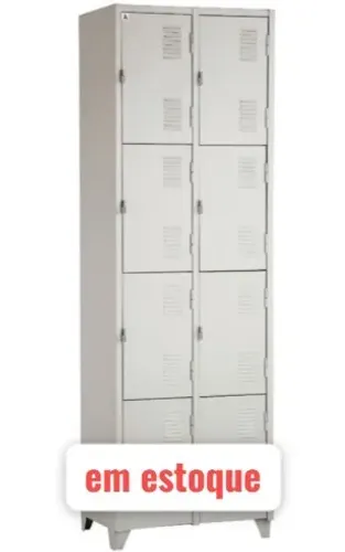 roupeiro em aço de 8 portas pequenas