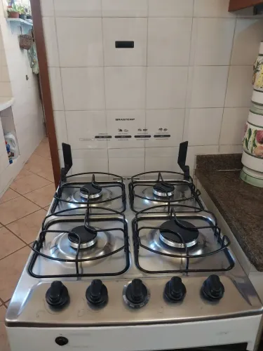 Fogão Brastemp Clean 4 Bocas Acendimento Automático - Branco