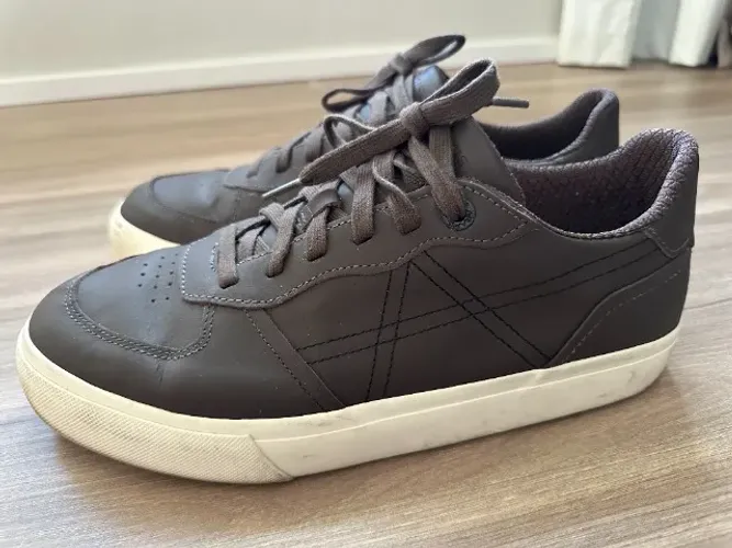 tenis couro aramis marrom - tam41 - 100% original